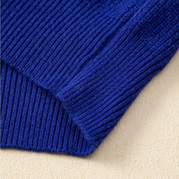 New Boutique Sequin Sparkle American Patriotic Holiday Sweater July 4th - Picture 9 of 11